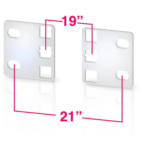 1U 21" Reducer Brackets Fit 19" Items into 21" ETSI Racks (Suits 21" Equipment Racks) MACARAC 19" Inch Sheetmetal