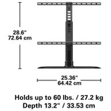Sanus FTVS1 Swivel TV Base Vesa Mount Bracket for Flat Panel 32-65" Television Sanus