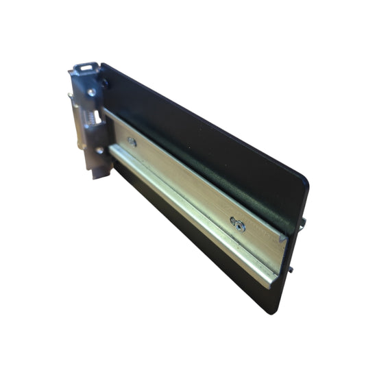 Right‑Angle DIN Rail Mounting Plate — Perpendicular DIN Rail Adapter (195 × 95 × 35mm)