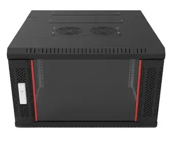 6U 450mm Single Section Redback Wall Mounted Data Cabinet (Provisions for 2 fans) PSS