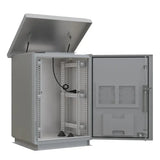 CERTECH 18RU 600mm Deep Outdoor Freestanding Cabinet. IP45 Rated MACARAC 19" Inch Sheetmetal