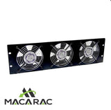 3U 240vAC FAN COOLING UNIT (19" Inch Rack-Mount Application) MACARAC 19" Inch Sheetmetal
