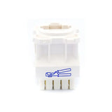 Amdex CAT6 RJ45 Network Insert White DA600WHT Amdex