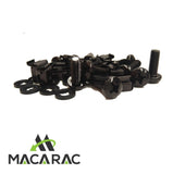 19" Premium Rack Fasteners 12 Pack (Quality Screws /Captive Washers/ Cage nuts MACARAC 19" Inch Sheetmetal
