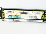 1U PATCH PANEL(CAT6 / RJ45 24 Port /P/C Black 19" Inch Rack-Mount Application) MACARAC 19" Inch Sheetmetal