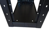 6U Adjustable Depth Open Rack 4 Post 19" 250-350mm Deep MACARAC 19" Inch Sheetmetal