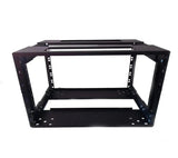 6U Adjustable Depth Open Rack 4 Post 19" 250-350mm Deep MACARAC 19" Inch Sheetmetal