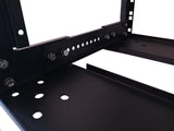 18U Adjustable Depth Open Rack 4 Post 19" 250-350mm Deep MACARAC 19" Inch Sheetmetal