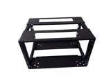 6U Adjustable Depth Open Rack 4 Post 19" 250-350mm Deep MACARAC 19" Inch Sheetmetal