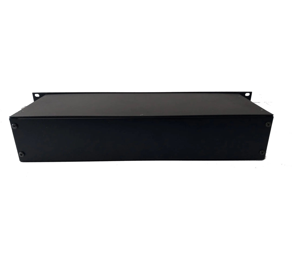 2U 250mm Deep Rack Mount Case 19" Black Aluminium