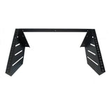 6U Steel Vertical/Horizontal Wall Mount / Under Desk Rack Bracket (Black) 19" Application MACARAC 19" Inch Sheetmetal