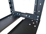 24U Adjustable Depth Open Rack 4 Post 19" 250-350mm Deep MACARAC 19" Inch Sheetmetal