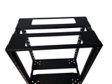 18U Adjustable Depth Open Rack 4 Post 19" 250-350mm Deep MACARAC 19" Inch Sheetmetal