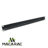 1U Cable Brush Panel 19" Inch Rack Mount MACARAC 19" Inch Sheetmetal