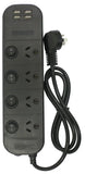 Jackson 4 Outlet 4 X USB Surge Protected Powerboard Fast Charging 3.4amp USB JACKSON INDUSTRIES