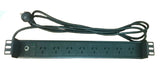 1U 8 WAY Recessed Power Distribution Unit PDU 19" 3 Meter Lead AU Approved Amdex