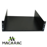 3U 400mm Deep H/D Cantilever Shelf ( 19" Inch Rack Mount Application ) MACARAC 19" Inch Sheetmetal
