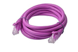 8Ware Cat6a UTP Ethernet Cable 2m Snagless Purple 8Ware