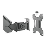 Brateck Single Screen Wall Mounted Gas Spring Monitor Arm,17"-32",Weight Capacity (per screen) 8kg Brateck
