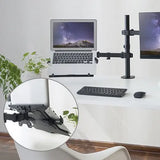 Brateck Steel Laptop Holder Fits10"-15.6" for most desk mounts with standard 75x75/100x100 VESA plate Brateck