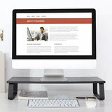 Brateck Timber Desktop Monitor Stand - Black Brateck