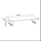 Brateck Timber Desktop Monitor Stand - Black Brateck