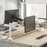 Brateck Slatwall Gas Spring Monitor Arm, Effortless Monitor Height Adjustment with Gas Spring, for 13"-27" Screen, Up to 6.5kg/Screen Brateck