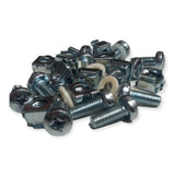 19" RACK MOUNT FASTENERS (12 Pack Incl. Cage Nuts, Screws, Washers) MACARAC 19" Inch Sheetmetal