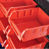 30 Bins Garage Workshop Wall Mounted Tool Box Small Parts Storage Organiser Rack MACARAC 19" Inch Sheetmetal