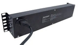 2RU 12 Outlet 19" Rack Mounted Powerboard with Surge Protection JACKSON INDUSTRIES