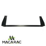 1U Steel Vertical/Horizontal Wall Mount / Under Desk Rack Bracket (Black) 19" Application MACARAC 19" Inch Sheetmetal