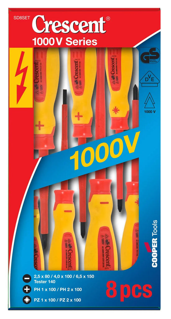 Crescent | Insulated Electrical Screwdriver Set 8 Piece MACARAC 19" Inch Sheetmetal