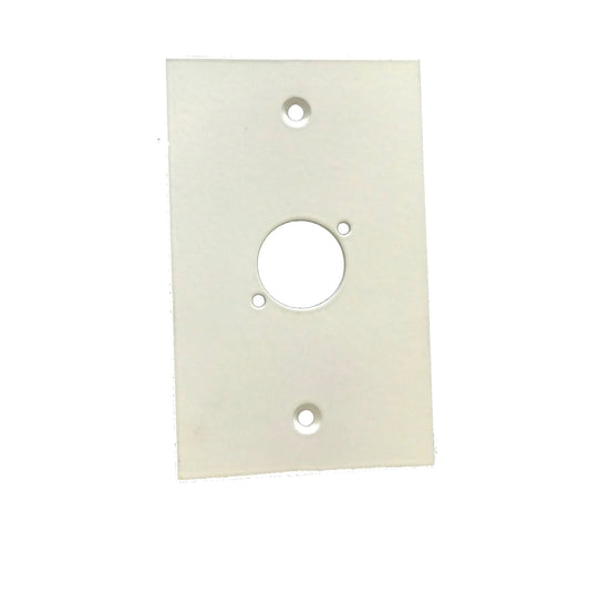 XLR Wall Plate Single XLR (Aluminium Matt White) MACARAC 19" Inch Sheetmetal