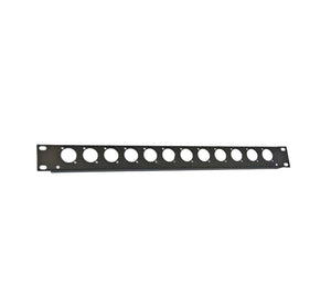 1U 16WAY XLR Panel OFFSET (Suit 19" Inch Rack-Mount Application)