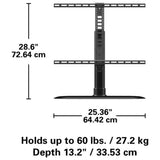 Sanus FTVS1 Swivel TV Base Vesa Mount Bracket for Flat Panel 32-65" Television