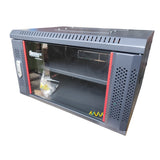 6U 450mm Single Section Redback Wall Mounted Data Cabinet (Provisions for 2 fans)