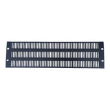 3U Vent Panel 19" Inch Rack-Mount Black