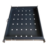 1U Drawer Keyboard Tray for Network Cabinets, Heavy Duty Sliding Shelf, Server Rack Keyboard and Mouse Organizer