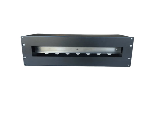 3u 19" Din Rail Enclosure With Cover 150mm Deep MACARAC 19" Inch Sheetmetal