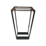 24U Adjustable Depth Open Rack 4 Post 19" 350-450mm Deep MACARAC 19" Inch Sheetmetal