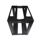 9U Adjustable Depth Open Rack 4 Post 19" 350-450mm Deep MACARAC 19" Inch Sheetmetal