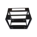 9U Adjustable Depth Open Rack 4 Post 19" 350-450mm Deep MACARAC 19" Inch Sheetmetal