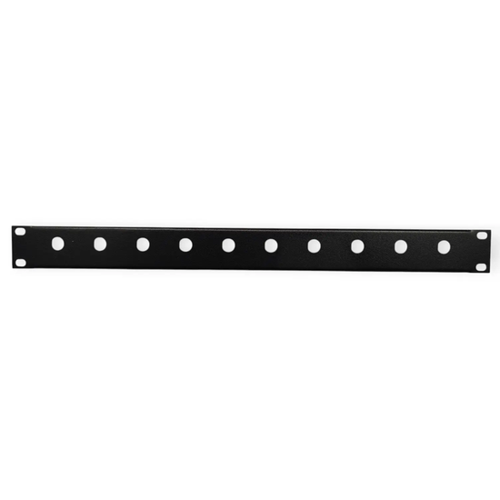 1U BNC PANEL 10 WAY (steel) (19" Inch Rack-Mount Application) MACARAC 19" Inch Sheetmetal