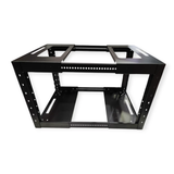 9U Adjustable Depth Open Rack 4 Post 19" 450-700MM Deep MACARAC 19" Inch Sheetmetal
