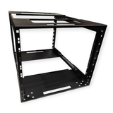 9U Adjustable Depth Open Rack 4 Post 19" 450-700MM Deep MACARAC 19" Inch Sheetmetal