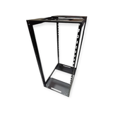24U Adjustable Depth Open Rack 4 Post 19" 450-700MM Deep MACARAC 19" Inch Sheetmetal