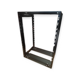 15U Adjustable Depth Open Rack 4 Post 19" 350-450mm Deep