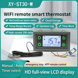 SA30 SA10 WIFI Remote Control Thermostat 6-30V 110-220V Digital Temperature Controller Module APP Temperature Collection Alarm