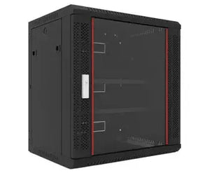 9U 450mm Redback Wall Mounted Data Cabinet Fully Assembled Welded + Fixed Shelf PSS
