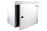 9U 600mm Deep IP65 Rated Non-Vented Outdoor Wall Mount Cabinet
